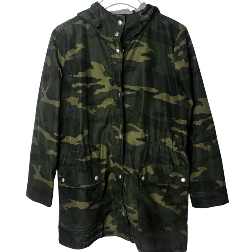J. Crew Green Camouflage Water Proof Jacket Size Small - Picture 3 of 14